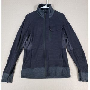 Lululemon Jacket Men Medium Black Athletica Full Zip Magnet Pocket Running Sport
